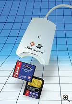 Delkin's Dual eFilm Reader-5.  Courtesy of Delkin Devices - click for a bigger picture!