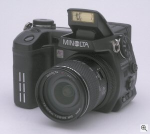 Minolta's DiMAGE A1 digital camera. Copyright (c) 2003, The Imaging Resource. All rights reserved. Click for a bigger picture!