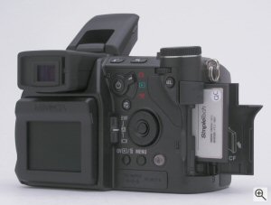 Minolta's DiMAGE A1 digital camera. Copyright (c) 2003, The Imaging Resource. All rights reserved. Click for a bigger picture!