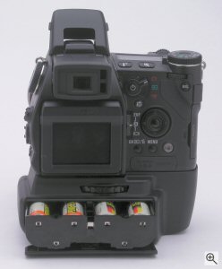 Minolta's DiMAGE A1 digital camera. Copyright (c) 2003, The Imaging Resource. All rights reserved. Click for a bigger picture!