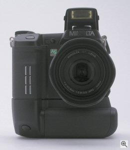 Minolta's DiMAGE A1 digital camera. Copyright (c) 2003, The Imaging Resource. All rights reserved. Click for a bigger picture!