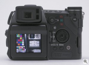 Minolta's DiMAGE A1 digital camera. Copyright (c) 2003, The Imaging Resource. All rights reserved. Click for a bigger picture!