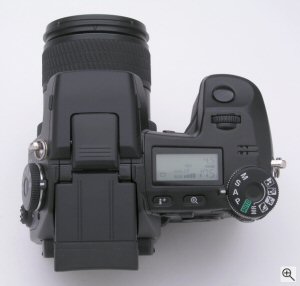 Minolta's DiMAGE A1 digital camera. Copyright (c) 2003, The Imaging Resource. All rights reserved. Click for a bigger picture!