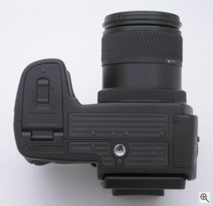 Minolta's DiMAGE A1 digital camera. Copyright (c) 2003, The Imaging Resource. All rights reserved. Click for a bigger picture!