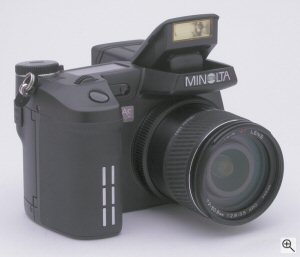 Minolta's DiMAGE A1 digital camera. Copyright (c) 2003, The Imaging Resource. All rights reserved. Click for a bigger picture!