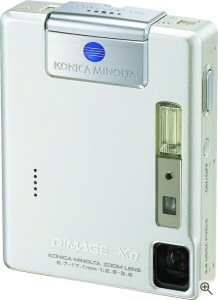 Konica Minolta's DiMAGE Xg digital camera. Courtesy of Konica Minolta, with modifications by Michael R. Tomkins. Click for a bigger picture!