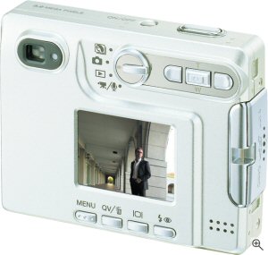 Konica Minolta's DiMAGE Xg digital camera. Courtesy of Konica Minolta, with modifications by Michael R. Tomkins. Click for a bigger picture!
