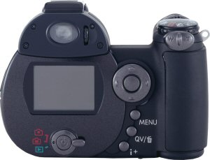 Konica Minolta's DiMAGE Z3 digital camera. Courtesy of Konica Minolta, with modifications by Michael R. Tomkins. Click for a bigger picture!