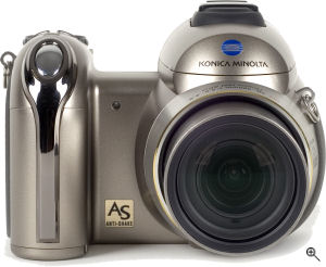 Konica Minolta's DiMAGE Z6 digital camera. Courtesy of Konica Minolta, with modifications by Michael R. Tomkins. Click for a bigger picture!
