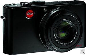 Leica's D-LUX 3 digital camera. Courtesy of Leica, with modifications by Michael R. Tomkins. Click for a bigger picture!