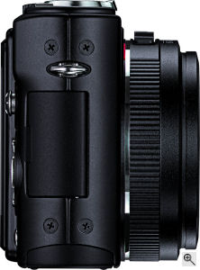 Leica's D-LUX 3 digital camera. Courtesy of Leica, with modifications by Michael R. Tomkins. Click for a bigger picture!