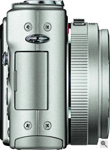 Leica's D-LUX 3 digital camera. Courtesy of Leica, with modifications by Michael R. Tomkins. Click for a bigger picture!