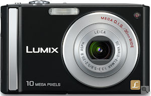 Panasonic's Lumix DMC-FS20 digital camera. Courtesy of Panasonic, with modifications by Michael R. Tomkins. Click for a bigger picture!