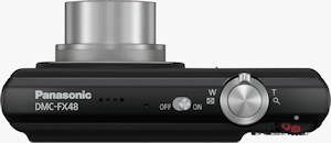 Panasonic's Lumix DMC-FX48 digital camera. Photo provided by Panasonic Consumer Electronics Co. Click for a bigger picture!