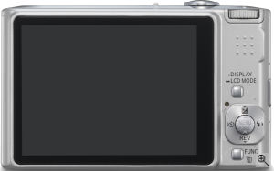 Panasonic's Lumix DMC-FX55 digital camera. Courtesy of Panasonic, with modifications by Michael R. Tomkins. Click for a bigger picture!