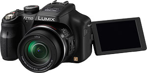 Panasonic's Lumix DMC-FZ150 digital camera. Photo provided by Panasonic Consumer Electronics Co. Click for a bigger picture!