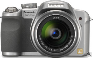 Panasonic's Lumix DMC-FZ18 digital camera. Courtesy of Panasonic, with modifications by Michael R. Tomkins. Click for a bigger picture!