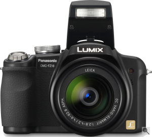 Panasonic's Lumix DMC-FZ18 digital camera. Courtesy of Panasonic, with modifications by Michael R. Tomkins. Click for a bigger picture!