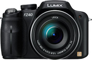 Panasonic's Lumix DMC-FZ40 digital camera. Photo provided by Panasonic Consumer Electronics Co. Click for a bigger picture!