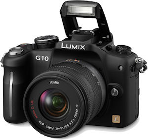 Panasonic's Lumix DMC-G10 digital camera. Photo provided by Panasonic Consumer Electronics Co. Click for a bigger picture!