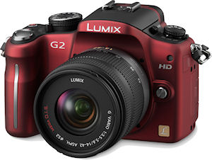 Panasonic's Lumix DMC-G2 digital camera. Photo provided by Panasonic Consumer Electronics Co. Click for a bigger picture!