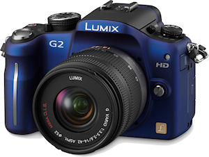 Panasonic's Lumix DMC-G2 digital camera. Photo provided by Panasonic Consumer Electronics Co. Click for a bigger picture!