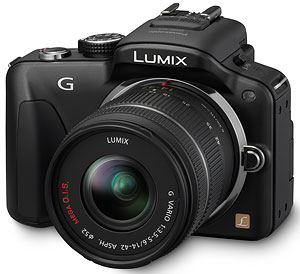 Panasonic's Lumix DMC-G3 compact system camera. Photo provided by Panasonic. Click for a bigger picture!