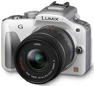 Panasonic's Lumix DMC-G3 compact system camera. Photo provided by Panasonic. Click for a bigger picture!
