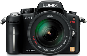 Panasonic's Lumix DMC-GH1 digital camera. Photo provided by Panasonic Consumer Electronics Co. Click for a bigger picture!