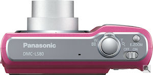 Panasonic's Lumix DMC-LS80 digital camera. Courtesy of Panasonic, with modifications by Michael R. Tomkins. Click for a bigger picture!