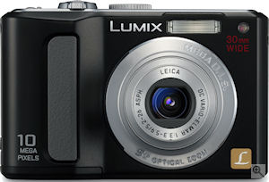Panasonic's Lumix DMC-LZ10 digital camera. Courtesy of Panasonic, with modifications by Michael R. Tomkins. Click for a bigger picture!
