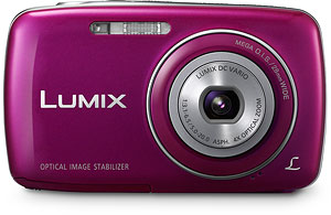 Panasonic's Lumix DMC-S3 digital camera. Photo provided by Panasonic Consumer Electronics Co. Click for a bigger picture!