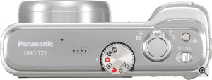 Panasonic's Lumix DMC-FX01 digital camera. Courtesy of Panasonic, with modifications by Michael R. Tomkins. Click for a bigger picture!