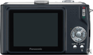 Panasonic's Lumix DMC-TZ4 digital camera. Courtesy of Panasonic, with modifications by Michael R. Tomkins. Click for a bigger picture!
