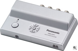 Panasonic's DMW-SDP1 HDTV Photo Player. Courtesy of Panasonic, with modifications by Michael R. Tomkins. Click for a bigger picture!