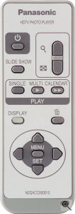 Panasonic's DMW-SDP1 HDTV Photo Player. Courtesy of Panasonic, with modifications by Michael R. Tomkins. Click for a bigger picture!