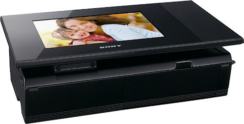 Sony's DPP-F700 S-Frame with screen tilted down. Photo provided by Sony Electronics Inc. Click for a bigger picture!
