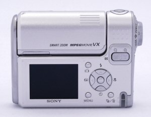 Sony Cyber-shot DSC-F88 digital camera. Copyright (c) 2004, The Imaging Resource. All rights reserved. Click for a bigger picture!