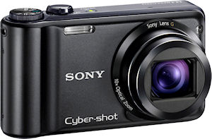 Sony's Cyber-shot DSC-H55 digital camera. Photo provided by Sony Electronics Inc. Click for a bigger picture!