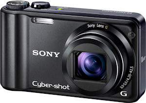 Sony's Cyber-shot DSC-H55 digital camera. Photo provided by Sony Electronics Inc. Click for a bigger picture!