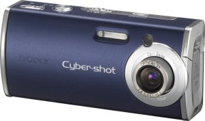 Sony's Cyber-shot DSC-L1 digital camera. Courtesy of Sony, with modifications by Michael R. Tomkins. Click for a bigger picture!