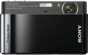 Sony's Cyber-shot DSC-T90 digital camera. Photo provided by Sony Electronics Inc. Click for a bigger picture!