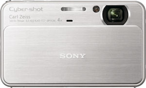 Sony's Cyber-shot DSC-T99 digital camera. Photo provided by Sony Electronics Inc. Click for a bigger picture!