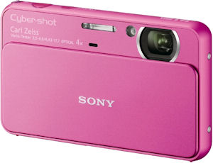 Sony's Cyber-shot DSC-T99 digital camera. Photo provided by Sony Electronics Inc. Click for a bigger picture!