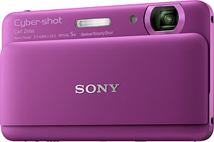 Sony's Cyber-shot DSC-TX55 digital camera. Photo provided by Sony Electronics Inc. Click for a bigger picture!