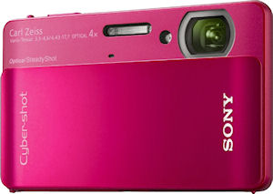 Sony's Cyber-shot DSC-TX5 digital camera. Photo provided by Sony Electronics Inc. Click for a bigger picture!