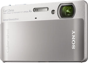 Sony's Cyber-shot DSC-TX5 digital camera. Photo provided by Sony Electronics Inc. Click for a bigger picture!