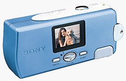 Sony's Cyber-shot U DSC-U10 digital camera. Courtesy of Sony, with modifications by Michael R. Tomkins.
