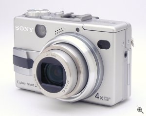 Sony's Cyber-shot DSC-V1 digital camera. Copyright © 2003, The Imaging Resource. All rights reserved. Click for a bigger picture!