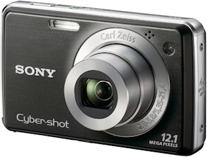 Sony's Cyber-shot DSC-W220 digital camera. Photo provided by Sony Electronics Inc. Click for a bigger picture!